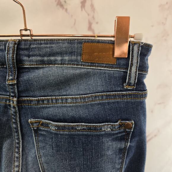 Judy Blue Jeans Womens 25 1 Skinny Denim High Rise Boyfriend Fit Distressed - Picture 12 of 13
